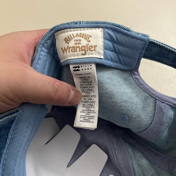 NWT - Billabong x Wrangler Denim Baseball Cap - Adjustable - Picture 10 of 12